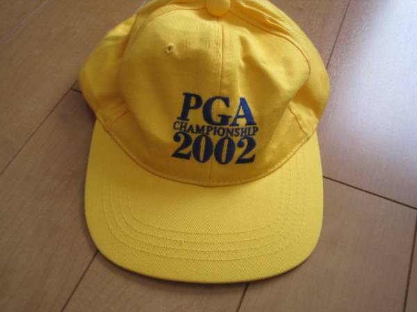 PGA　CHAMPIONSHIP【2002年ゴルフキャップ（イエロー）】★未使用・新品