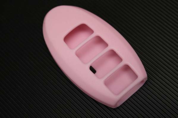日産 インフィニティ キーケース スマートキー シリコンケース シリコンカバー ピンク 4つボタン 新品 US NISSAN INFINITI