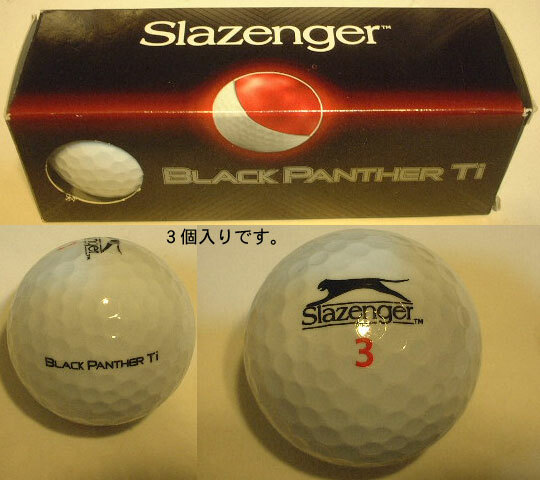 Slaxenger BLACK PANTHER Tiゴルフボール３個(「3」)。