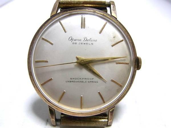 【時計】 OPERA：オペラ Deluxe：デラックス メンズ 手巻き(稼働品) 金 アンティーク