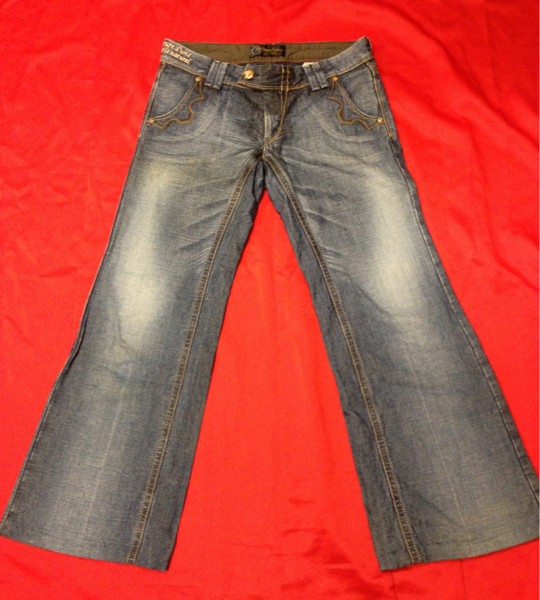 EDWIN SOMETHING Vienus Celebrity 太目ブーツカット M セレブ系