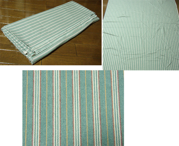 ヴィンテージ調 生地 5m20cm程 / 50s,ロカビリー,40s.アールデコ,30s,DRAPER,SWING,ストライプ,レトロ,未使用,クラシック