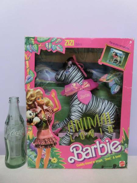 バービー 1988年 アニマル ゼブラ 馬 シマウマ ビンテージ 人形ペット動物 ファンシー◆Barbie 80s Vintage Doll ANIMAL LOVIN' ZIZI Zebra