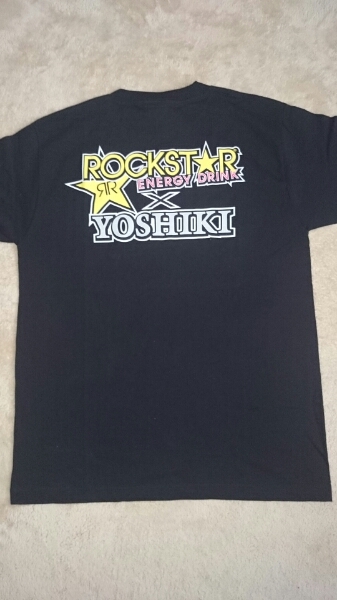 ヨシキ YOSHIKI ROCKSTAR 半袖 Tシャツ X JAPAN XJAPAN ロックスター エナジードリンク