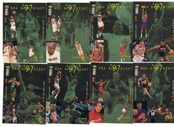 ●1997年　NBA GAME NIGHT ブルズ他　8枚セット●