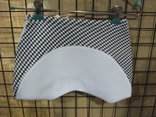 BE WET ビーウェット 【HOT PANTS】 WHITE/CHECK WMN-M 1.5mm 国産 新品 レディース ウェットパンツ