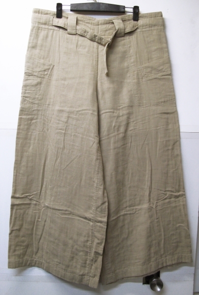 ワイズ：綿 ワイド パンツ( ヨウジヤマモト アーカイブ Y's Yohji Yamamoto ladies' wide pants