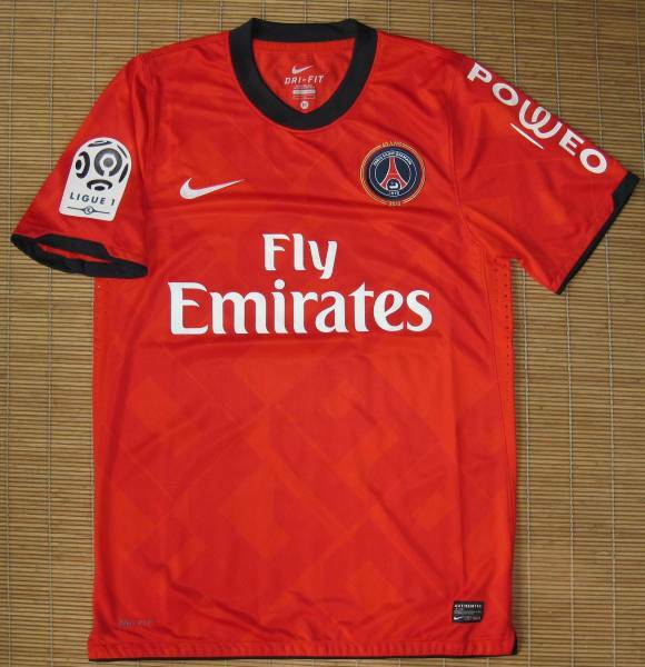 選手支給品 2010-11 パリ・サンジェルマン PSG #7 リュドヴィク・ジュリ(フランス/バルセロナ)ホーム用 半袖 ユニフォーム エムバペ メッシ