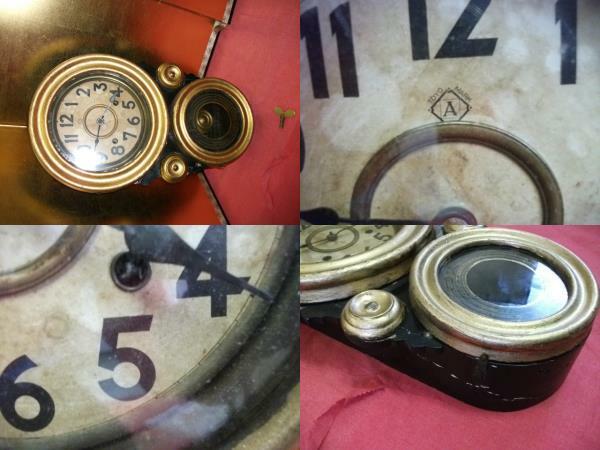 AKａ4341◆隼◆古い　四つ丸　ダルマ時計　ヴィンテージ　アンティーク　レトロ　旧家蔵出骨董初だし