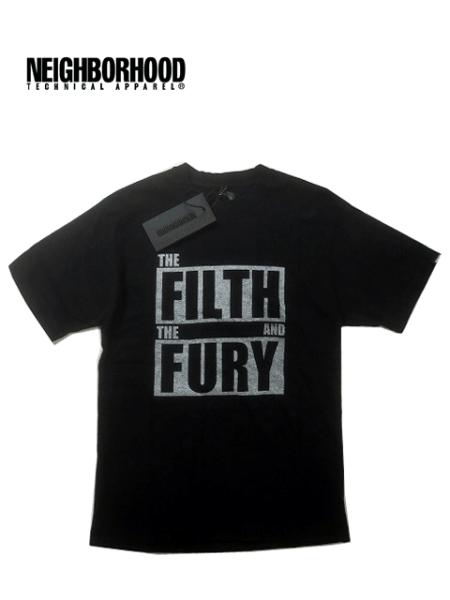 新品 NEIGHBORHOOD ネイバーフッド FURY 半袖Tシャツ ブラック 黒１ 送料250円