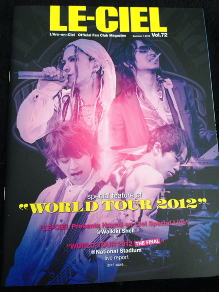 L'Arc-en-Ciel会報 LE-CIEL Vol.72