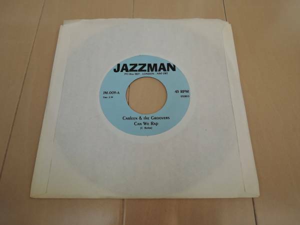 JAZZMAN 009 CARLEEN&THE GROOVERS/CAN WE RAP/RIGHT ON 7インチ