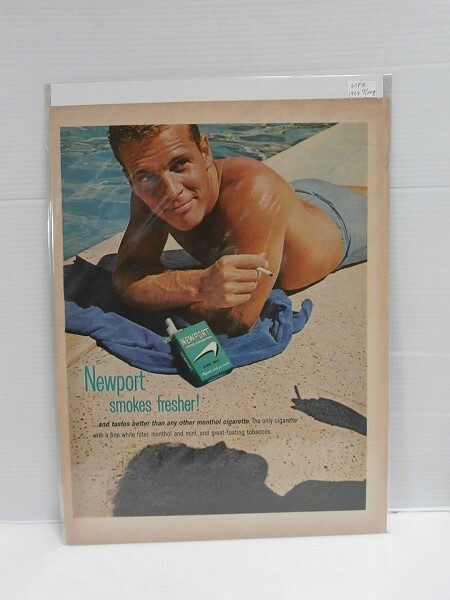 1964年7月24日ビンテージ広告切り抜き【タバコ/NEWPORT】LIFEインテリア アメリカ買い付け品 ポイント消化