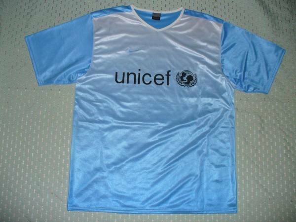 値下げ交渉 2003 unicef All-star team シェフチェンコ支給品 検)SHEVCHENKO SCHUMACHER UKRAINE MATCH ISSUE SHIRT ユニセフ シューマッハ