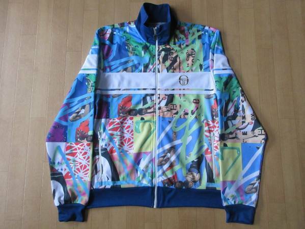 トルコ製 セルジオ タッキーニ ブロ グラフィティ ブレイクダンス ジャージ L Sergio Tacchini Burroジャケット ブルゾン HIP HOP ART 芸術