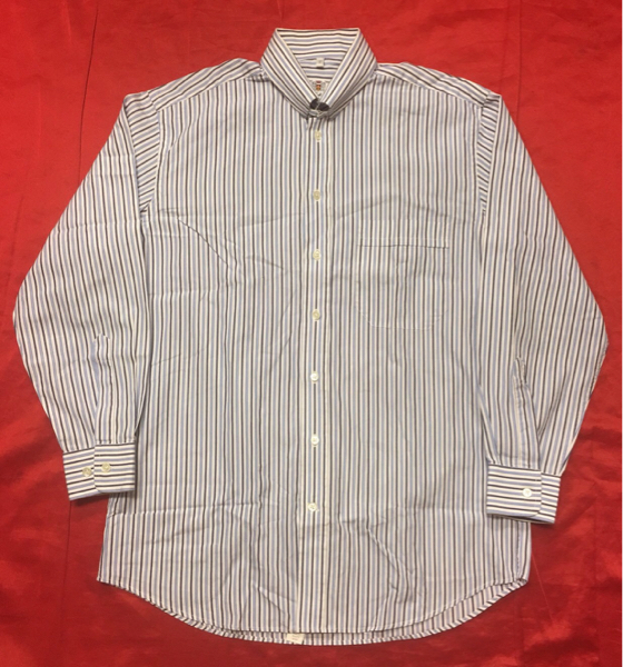 ユーロ古着 希少タブカラー Daniels & Korff ストライプシャツ