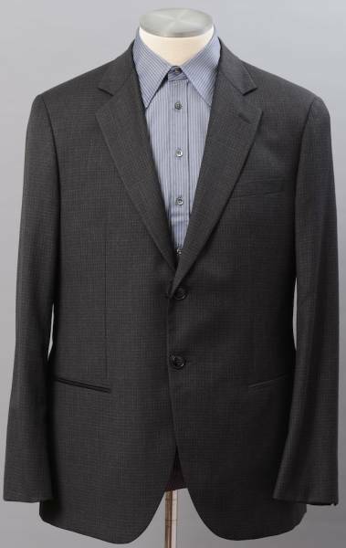 【ST300】ジョルジオアルマーニ黒ラベル「GEORGE」スーツ(60) 大きいサイズ 特大 新品