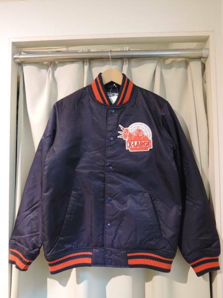 X-LARGE エクストララー TRACK HEADS NYLON VARSITY JKT スタジャン 人気商品 送料込