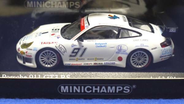 ミニチャンプス　1/43 PMA ポルシェ　Porsche 911 GT3 RS #91 2005 1000km Spa 400056991　数量限定品