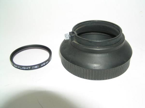 ４８ミリスカイライトフイルター＋しっかりしたラバーフード