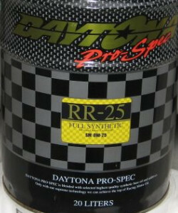 全合成油 DAYTONA(デイトナ) Pro-Spec RR-25 SM規格 0W-25 20L缶