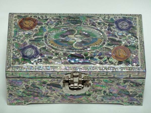 ■韓国　伝統工芸■最高級螺鈿宝石箱■長方形■豪華！■