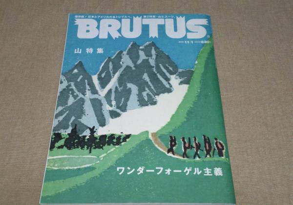 ▼ BRUTUS ブルータス 2008年 No.650 ワンダーフォーゲル主義★貴重 登山 山登り 送料無料　③mr