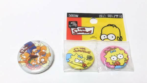 最終特価♪シンプソンズ(SIMPSONS )缶バッチ３個セット③