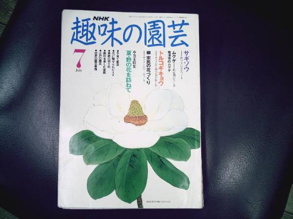 ・《中古本》　NHK　趣味の園芸　★平成　３年　７月