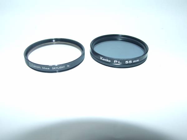 ケンコー５５㎜　ＰＬ＋キャノンスカイライトフイルター