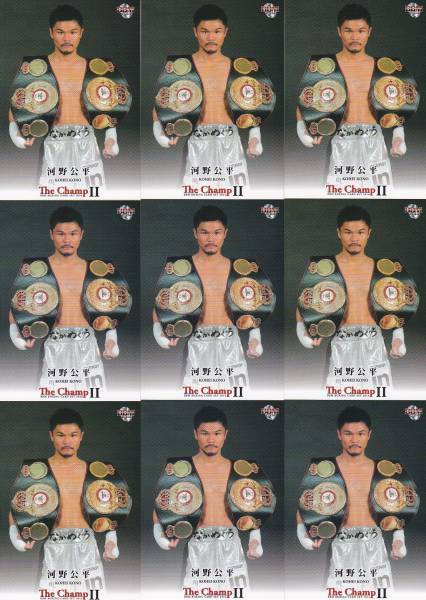 A6675 BBM【河野公平】 2014 ボクシング The Champ Ⅱ 9枚set