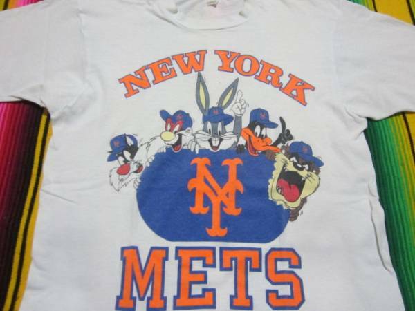 １９７０年代 NewYork METS ニューヨーク メッツ バックスバニー Looney Tunes メジャーリーグ ビンテージ オリジナル Tシャツ MADE IN USA