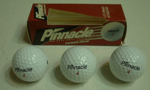 Pinnacle 332ゴルフボール３個(「4」)。