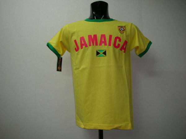 JAMAICA サッカーTシャツ(イエロー・Ｌ)
