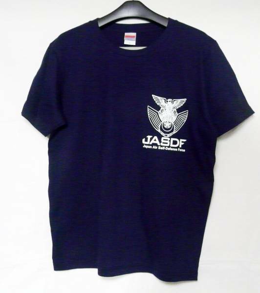 航空自衛隊JASDF/コットン/Tシャツ/ネイビー紺/Lサイズ/5oz