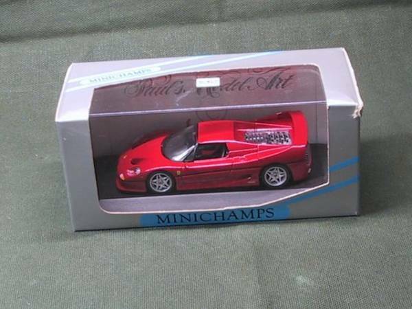 【即落】 MINICHAMPS 1/43 フェラーリ（Ferrari） F50 1995　 赤 （送料無料）