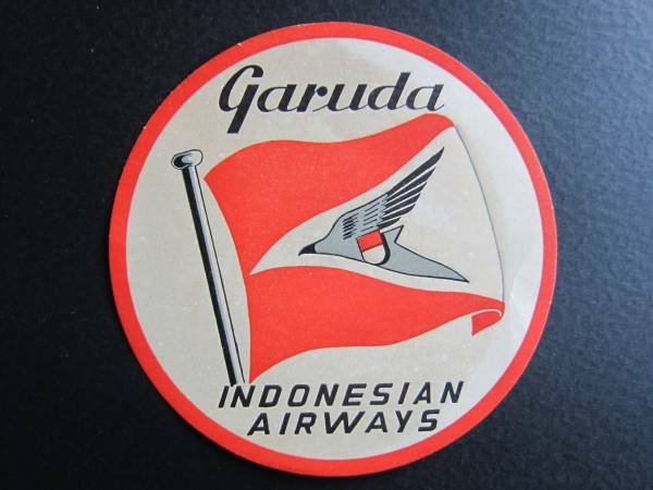 ガルーダ・インドネシア航空■ラゲッジラベル■ヴィンテージ