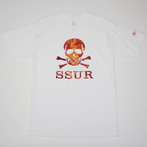 SSUR SUBSTANCE FIRE TEE THE CUT 白 (M) サー サブスタンス