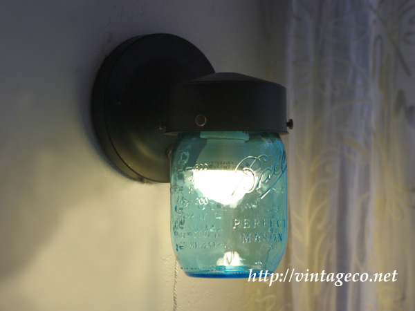 Ball ガラスジャー シェード ブラケット ライト 壁付け 照明　13120901