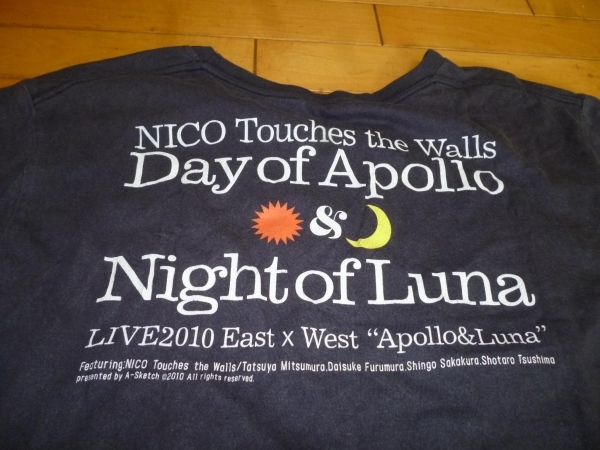 即決●NICO Touches the Walls 2010 LIVE Tシャツ　Ｓ