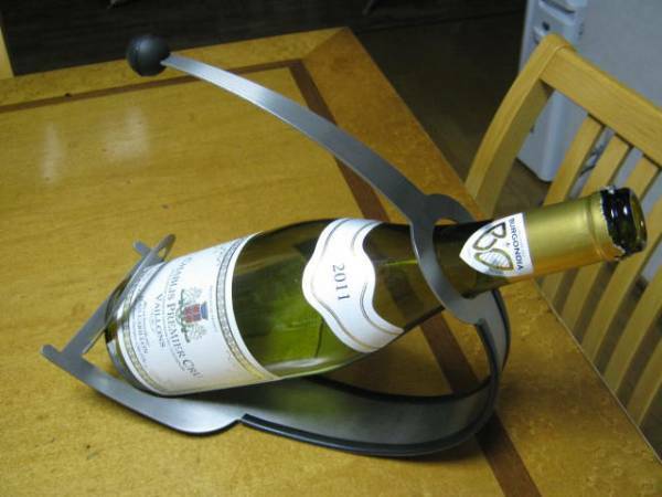 【キッチン】ステンレス おしゃれなワインホルダー イタリア