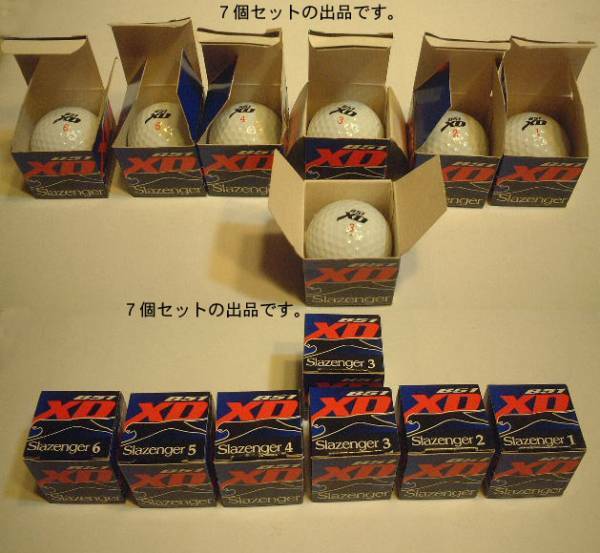 Slaxenger B51 XDゴルフボール7個(「1-6」)