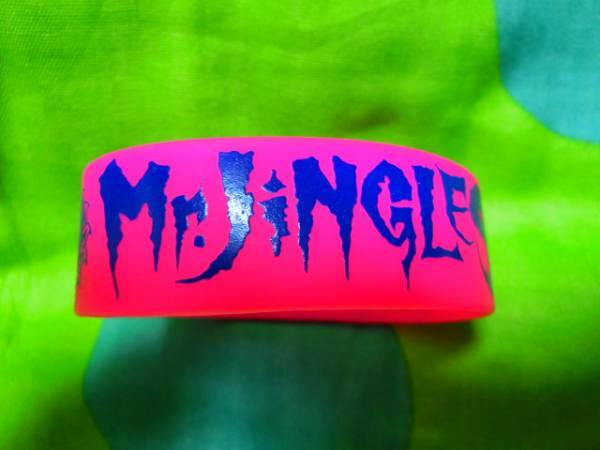 Mr.JiNGLES★2013年限定ラバーバンド(シリコンバンド、ラババン)色ピンク新品