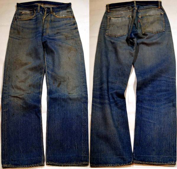 f351/LEVIS501XX革パッチ50's色落ち抜群オリジナル！