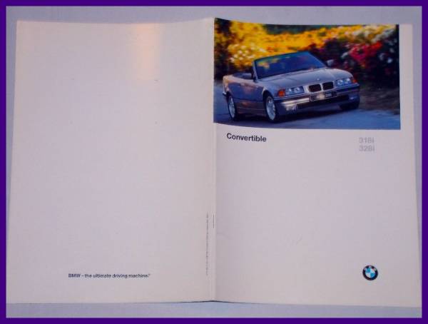 ★1996/02・ＢＭＷ３シリーズコンバーチブル英文カタログ★拍卖