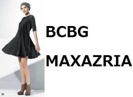 即決 新品 BCBGマックスアズリア プリーツワンピース フレア 黒