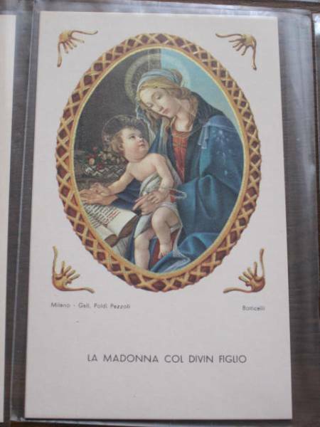御絵★ボッティチェリ 書物の聖母★キリスト教絵画マリア
