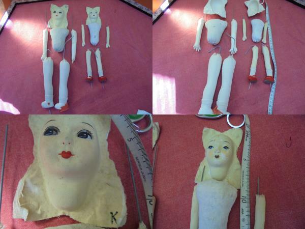 AKａ5023◆隼◆アンティーク　人形　作成キット　レトロ　旧家蔵出骨董初だし