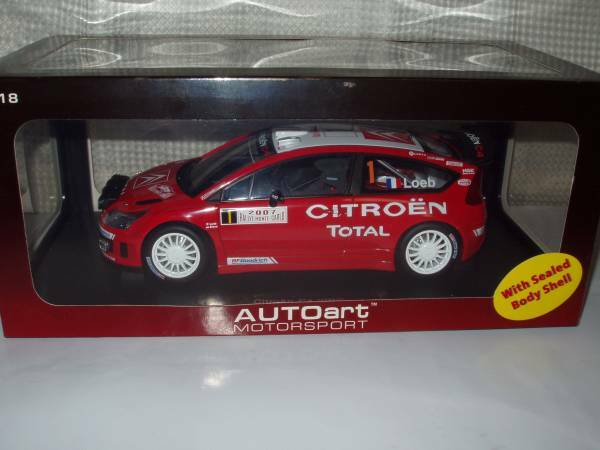 即決 Aa 1/18 シトロエン C4 WRC 2007年 モンテカルロ・ラリー優勝 No.1 セバスチャン・ローブ車 ナイトステージ仕様