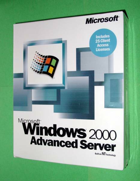 【675】 Microsoft Windows 2000 Advanced Server 25CAL Retail English New ウィンドウズ アドバンスド サーバー 英語版 新品 未開封
